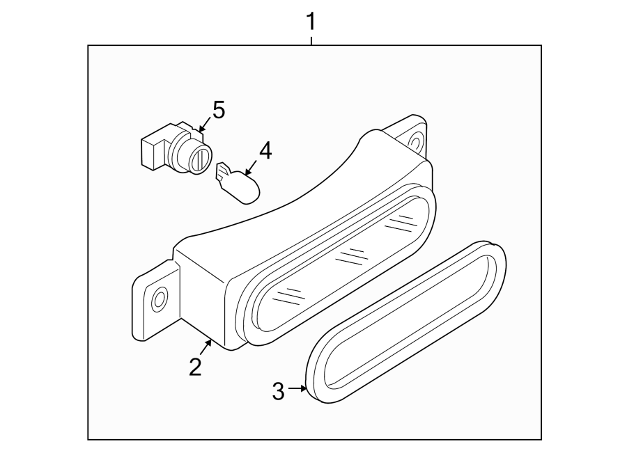 Diagram REAR LAMPS. HIGH MOUNTED STOP LAMP. for your 2024 Mazda MX-5 Miata  RF Grand Touring Convertible 