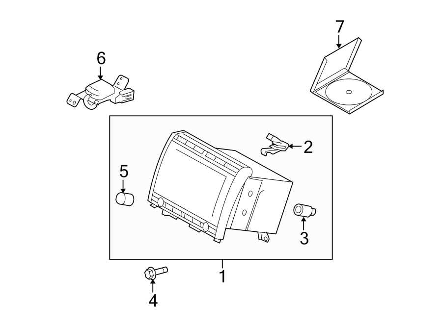 Diagram NAVIGATION SYSTEM COMPONENTS. for your 2012 Mazda MX-5 Miata 2.0L A/T Grand Touring Convertible 