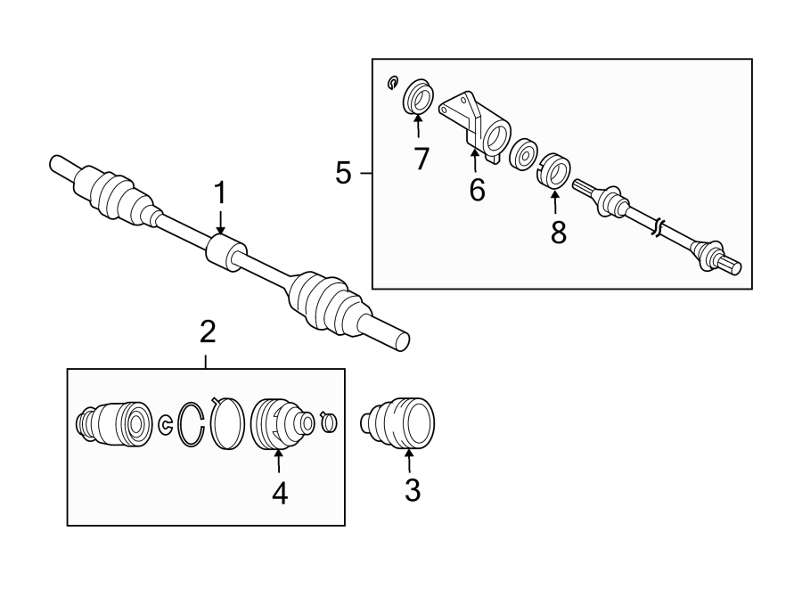 Diagram FRONT SUSPENSION. DRIVE AXLES. for your Mazda CX-5  