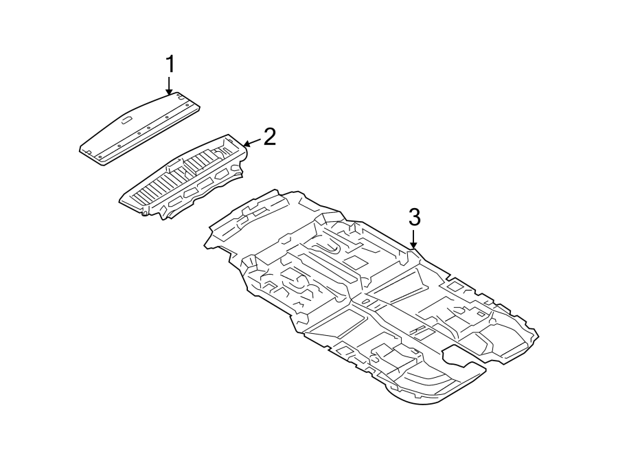 Diagram REAR BODY & FLOOR. INTERIOR TRIM. for your 2024 Mazda CX-5   