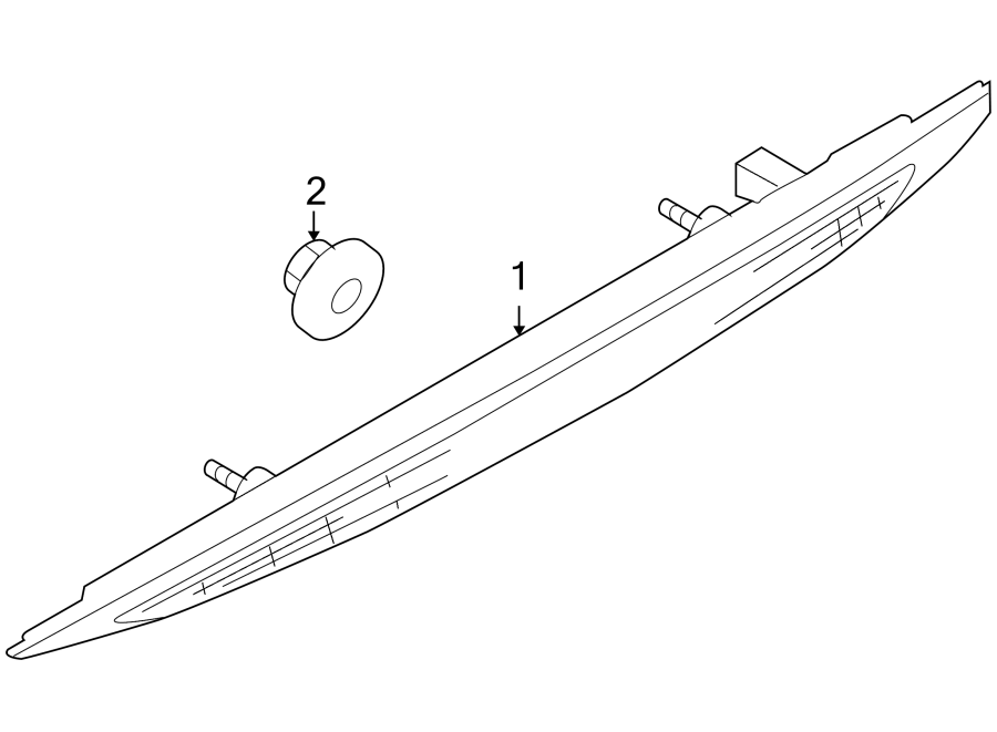 Diagram REAR LAMPS. HIGH MOUNTED STOP LAMP. for your 2010 Mazda 5  Sport Mini Passenger Van 