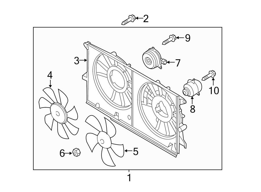 Diagram COOLING FAN. for your 1999 Mazda 626   