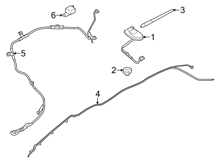 Diagram ANTENNA. for your Mazda