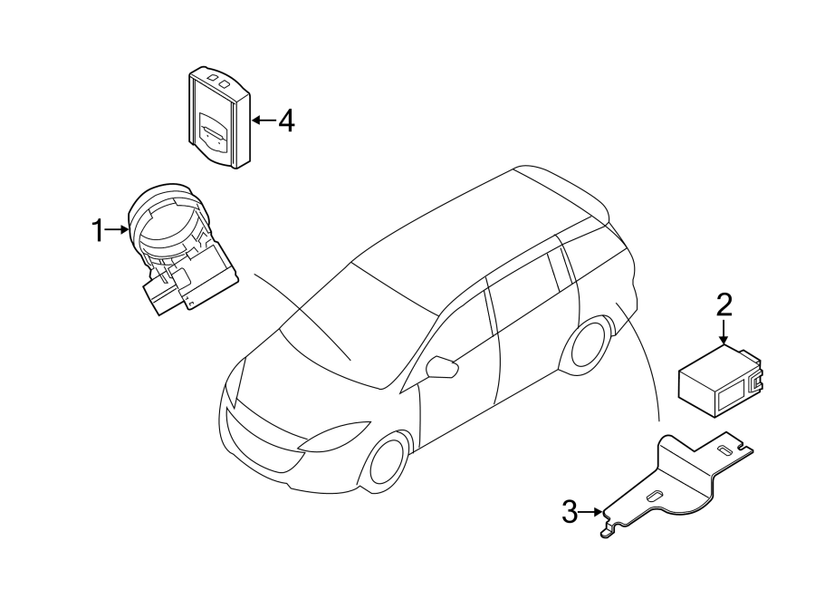 Diagram ALARM SYSTEM. for your 2021 Mazda MX-5 Miata  Club Convertible 