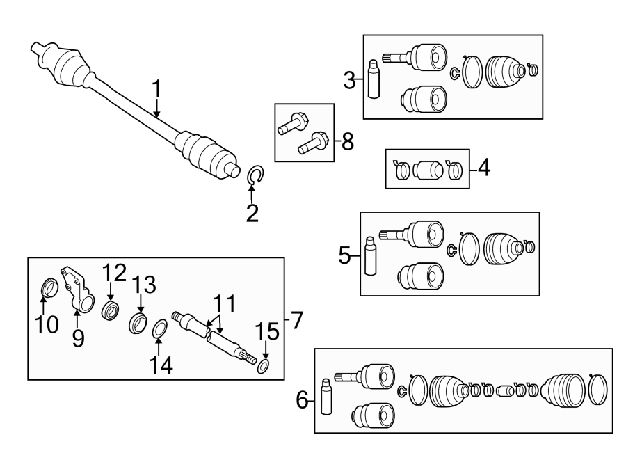 Diagram FRONT SUSPENSION. DRIVE AXLES. for your 2013 Mazda CX-5 2.0L SKYACTIV A/T FWD Touring Sport Utility 