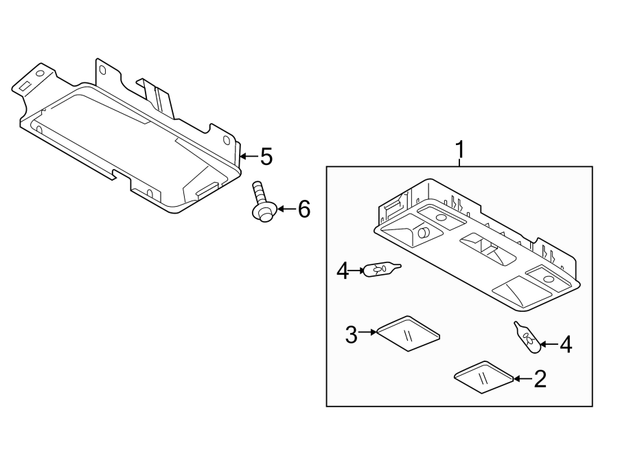 Diagram OVERHEAD CONSOLE. for your 2021 Mazda MX-5 Miata  Club Convertible 