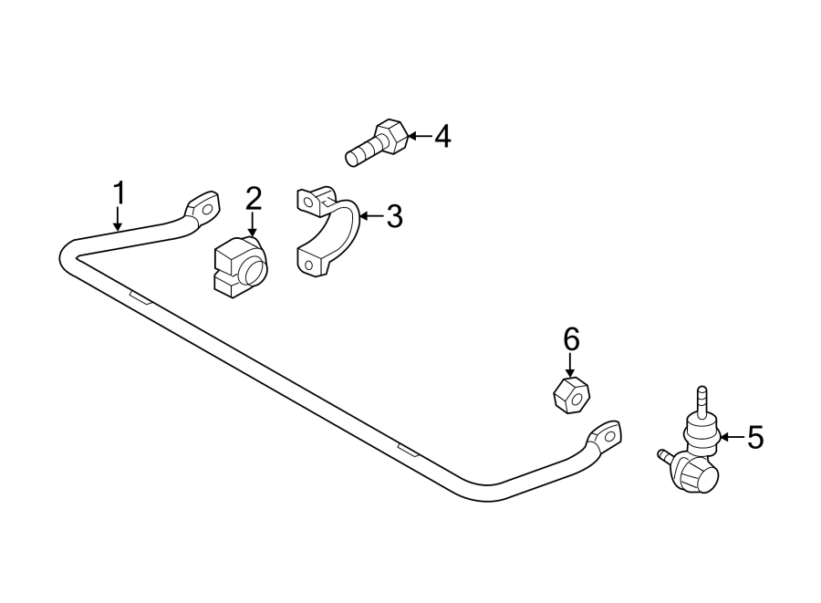 Diagram REAR SUSPENSION. STABILIZER BAR & COMPONENTS. for your Mazda