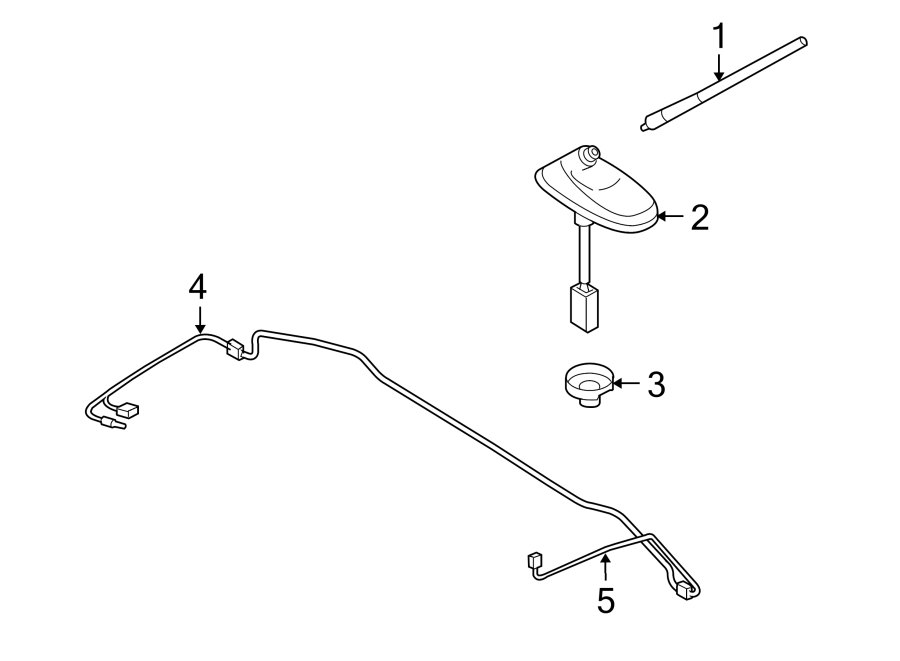 Diagram ANTENNA. for your Mazda