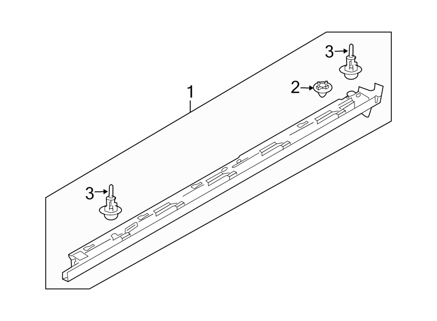 Diagram PILLARS. ROCKER & FLOOR. EXTERIOR TRIM. for your 2010 Mazda CX-7   