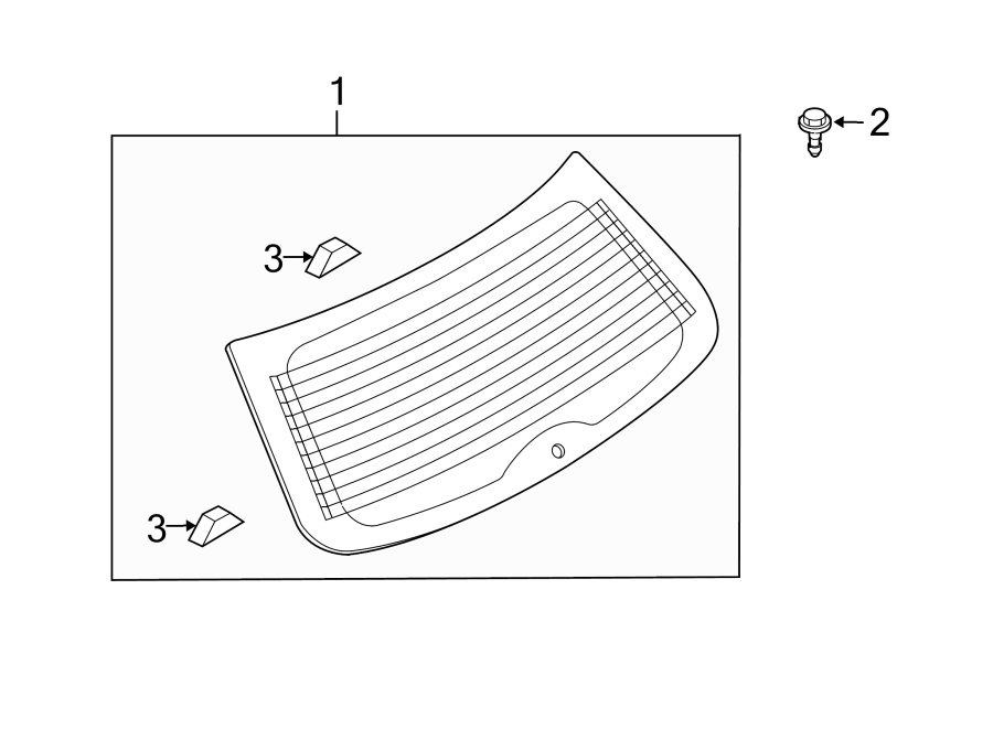 Diagram LIFT GATE. GLASS. for your 2013 Mazda MX-5 Miata 2.0L A/T Sport Convertible 