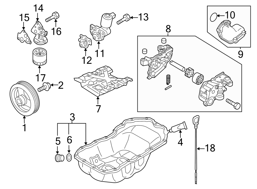 Diagram ENGINE / TRANSAXLE. ENGINE PARTS. for your Mazda