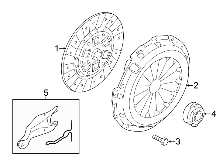 Diagram ENGINE / TRANSAXLE. TRANSAXLE PARTS. for your 2008 Mazda 6  S Hatchback 