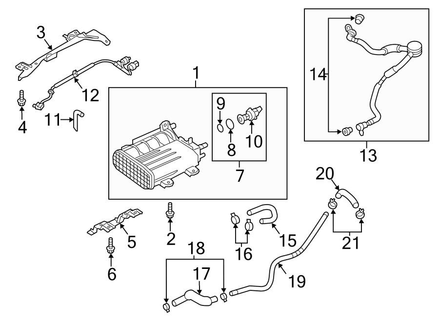 Diagram EMISSION SYSTEM. EMISSION COMPONENTS. for your 2013 Mazda CX-5 2.0L SKYACTIV A/T AWD Grand Touring Sport Utility 