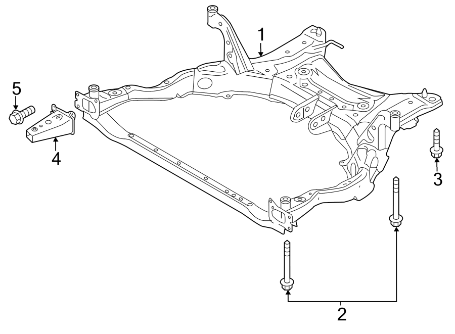 Diagram FRONT SUSPENSION. SUSPENSION MOUNTING. for your 2015 Mazda CX-5   