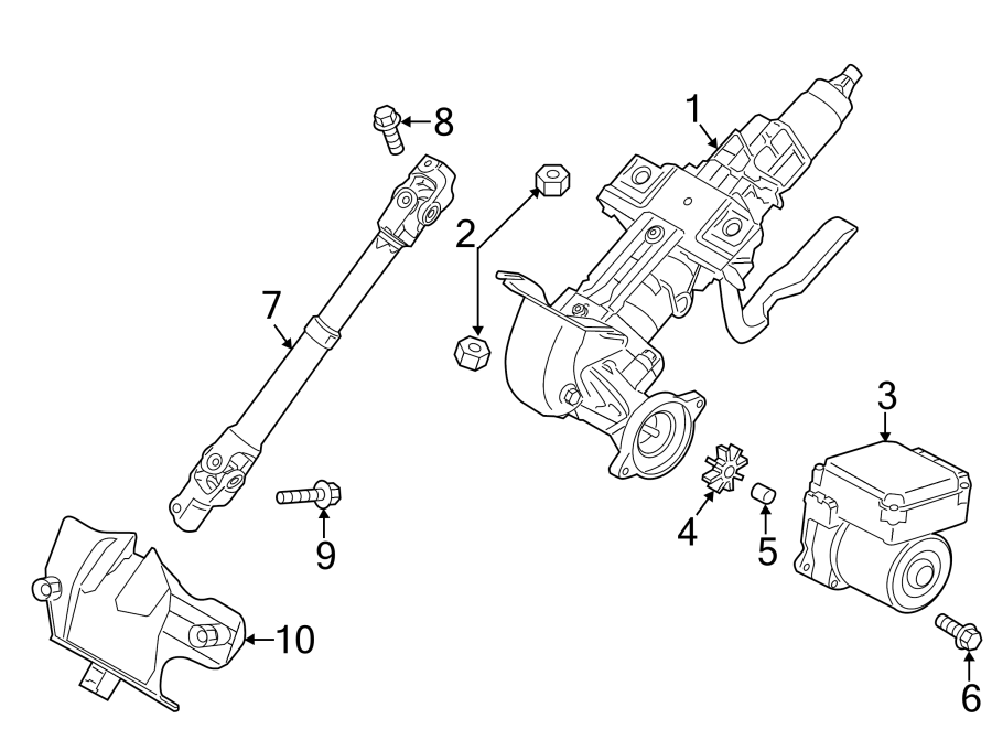 Diagram STEERING COLUMN ASSEMBLY. for your Mazda CX-5  