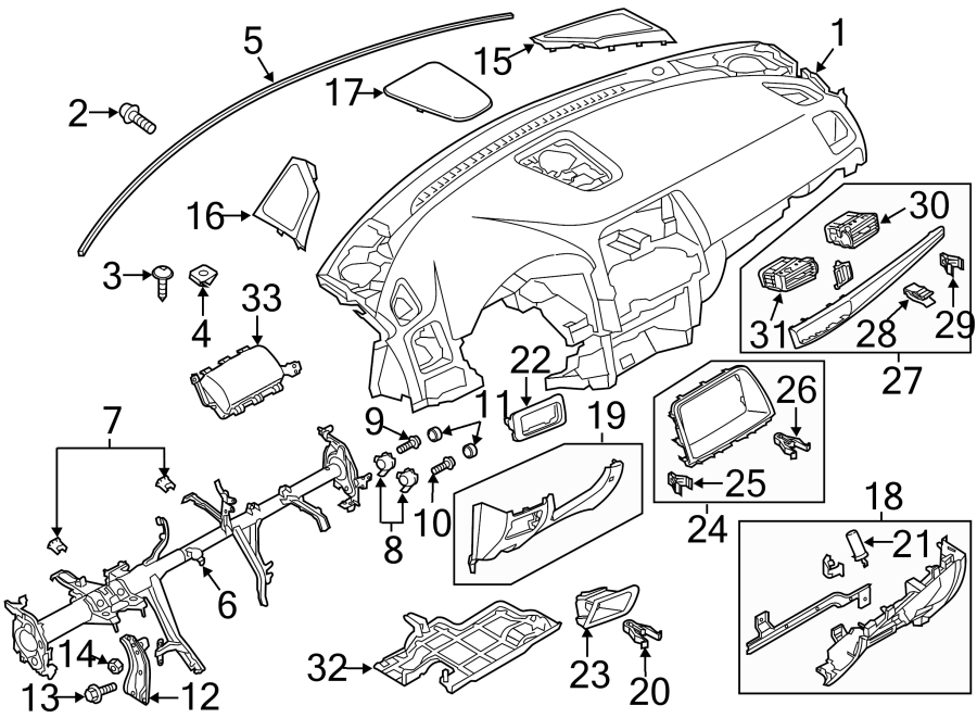 Diagram INSTRUMENT PANEL. for your 2007 Mazda MX-5 Miata   