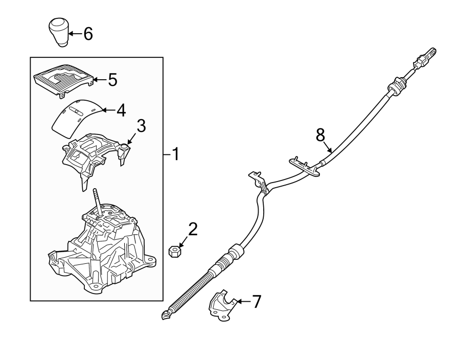 Diagram CONSOLE. SHIFTER TRIM. for your 2018 Mazda MX-5 Miata 2.0L SKYACTIV A/T RF Grand Touring Convertible 