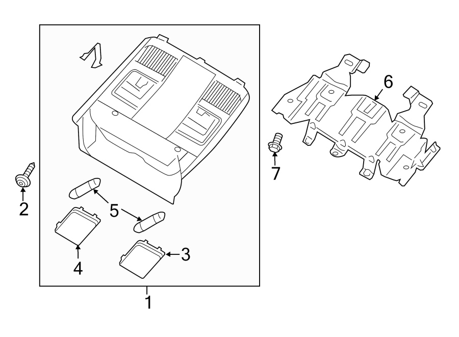 Diagram OVERHEAD CONSOLE. for your 2015 Mazda CX-5 2.0L SKYACTIV A/T FWD Sport Sport Utility 