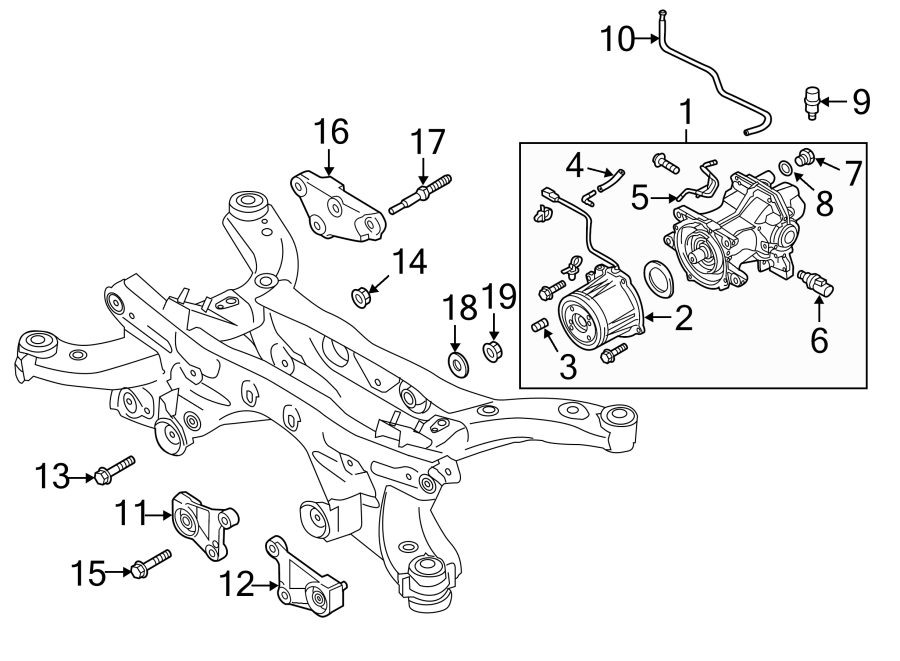 Diagram REAR SUSPENSION. AXLE & DIFFERENTIAL. for your 2013 Mazda CX-5   