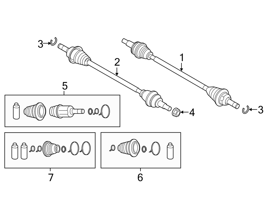 Diagram REAR SUSPENSION. DRIVE AXLES. for your 2014 Mazda CX-5   