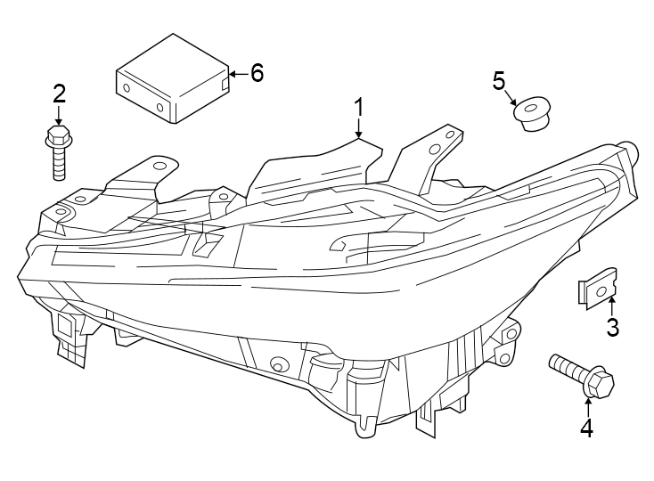 Diagram Front lamps. Headlamps. for your Mazda B2500  