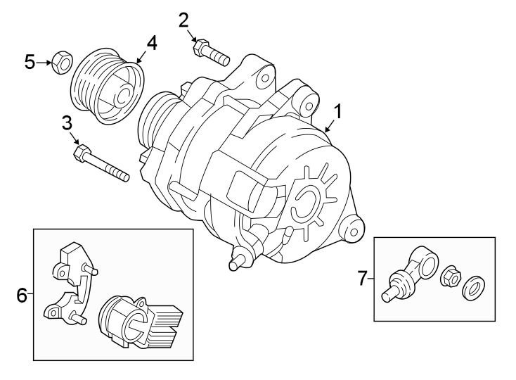 Diagram ALTERNATOR. for your Mazda