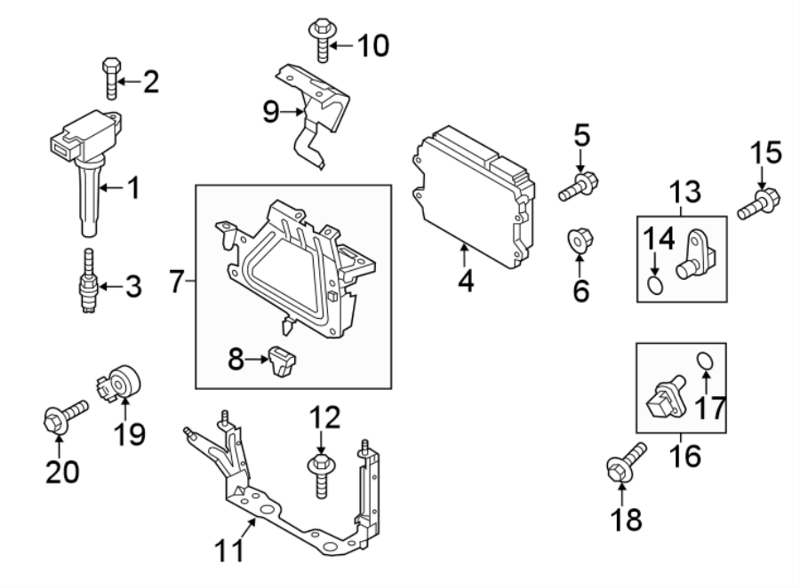 Diagram IGNITION SYSTEM. for your 2019 Mazda CX-5  Sport Sport Utility 