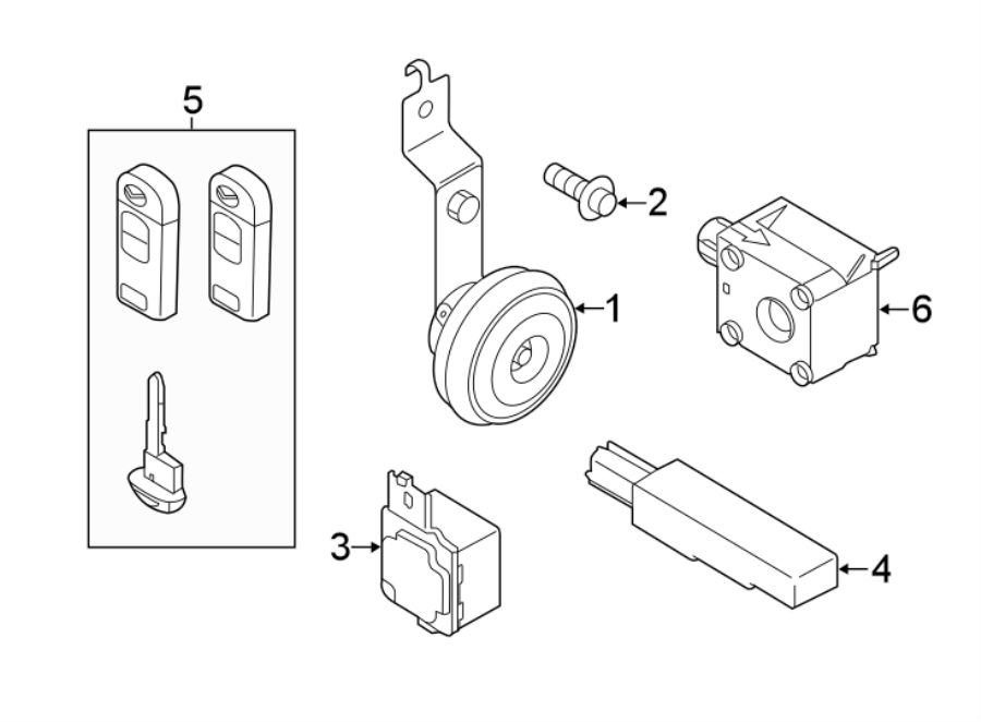 Diagram ELECTRICAL COMPONENTS. for your Mazda CX-5  