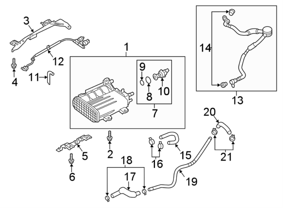 Diagram EMISSION SYSTEM. EMISSION COMPONENTS. for your 2021 Mazda CX-5  Touring Sport Utility 