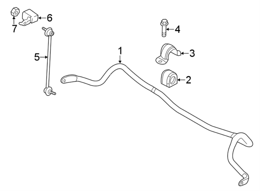 Diagram FRONT SUSPENSION. STABILIZER BAR & COMPONENTS. for your 2021 Mazda CX-5 2.5L SKYACTIV A/T FWD Grand Touring Sport Utility 