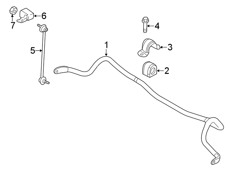 Diagram FRONT SUSPENSION. STABILIZER BAR & COMPONENTS. for your 2020 Mazda CX-5   