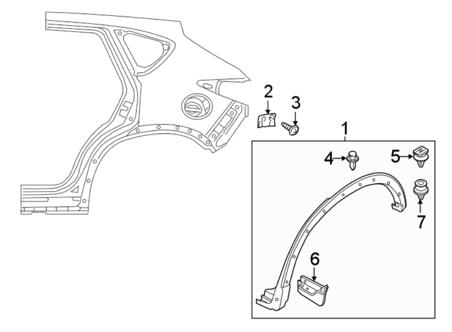 Diagram QUARTER PANEL. EXTERIOR TRIM. for your 2011 Mazda MX-5 Miata   