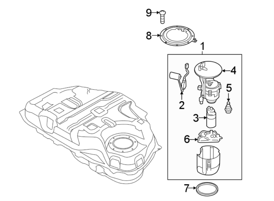 Diagram FUEL SYSTEM. FUEL PUMP. for your 2019 Mazda CX-5  Touring Sport Utility 