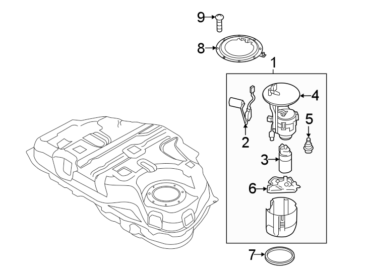 Diagram FUEL SYSTEM. FUEL PUMP. for your 2019 Mazda CX-5   