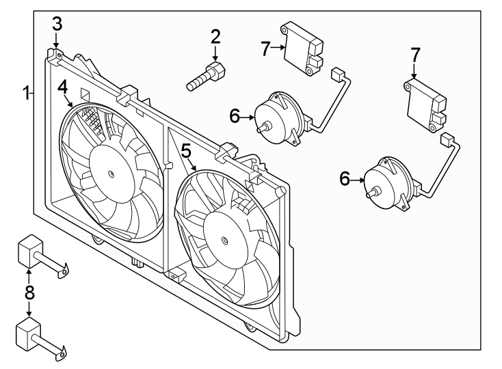 Diagram COOLING FAN. for your 1999 Mazda 626   