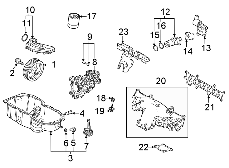 Diagram ENGINE / TRANSAXLE. ENGINE PARTS. for your Mazda