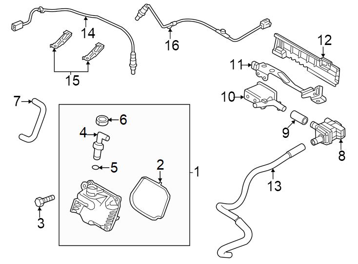 Diagram Emission system. for your Mazda CX-5  