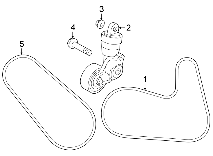Diagram Belts & pulleys. for your Mazda CX-30  
