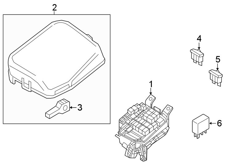 Diagram Fuse & RELAY. for your 2023 Mazda MX-5 Miata   