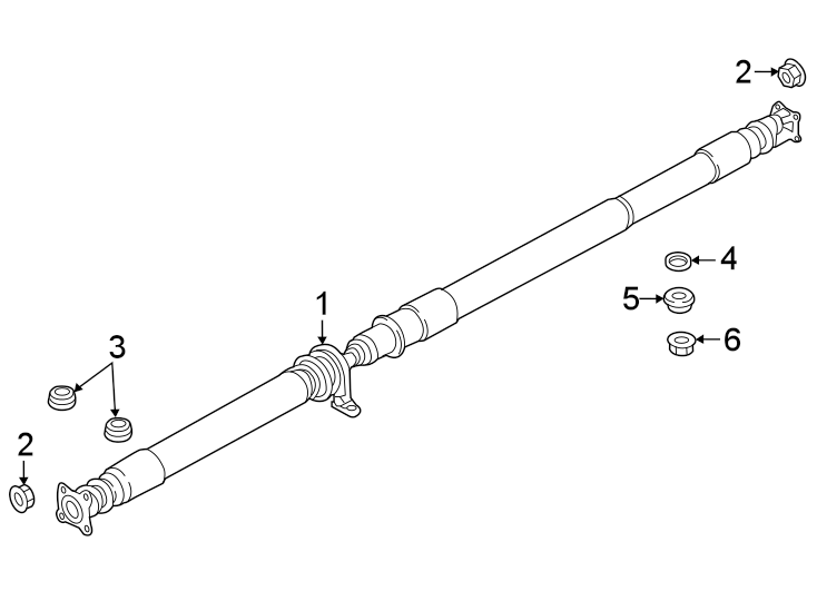 Diagram Rear suspension. Drive shaft. for your 2016 Mazda CX-9   