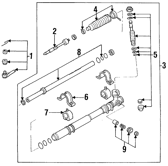 Diagram STEERING GEAR & LINKAGE. for your 2019 Mazda CX-5  Signature Sport Utility 