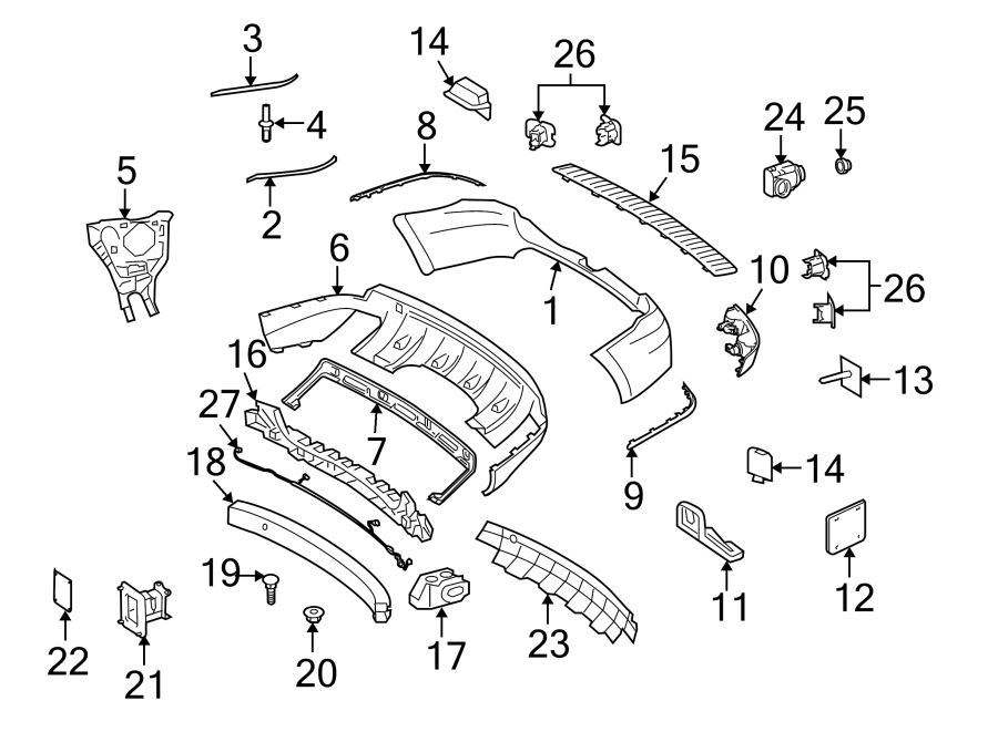 Mercedes-Benz GL350 Bumper Cover Support Rail (Lower). W/o hitch ...