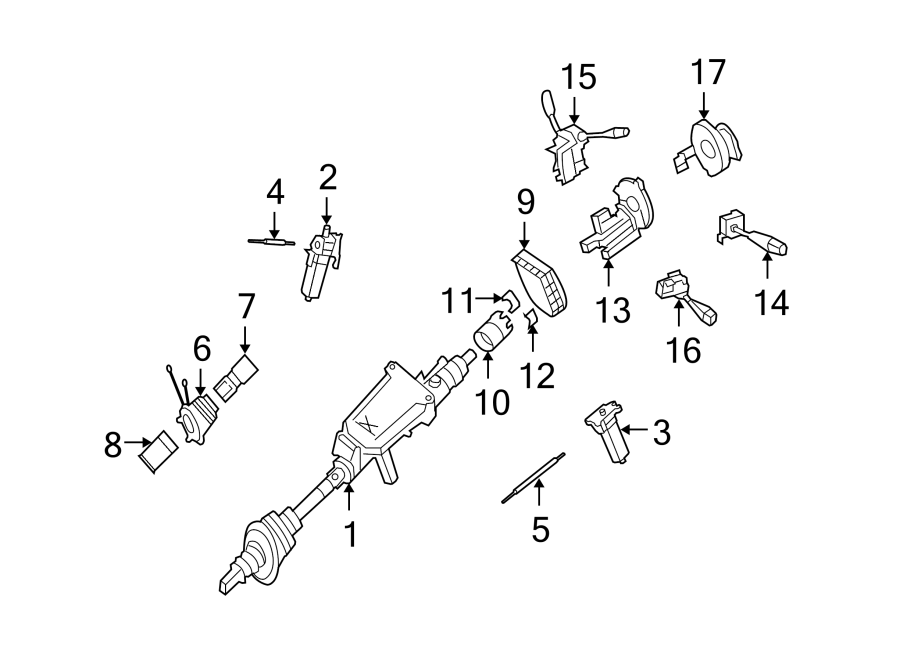 13STEERING COLUMN. UPPER COMPONENTS.https://images.simplepart.com/images/parts/motor/fullsize/5892400.png