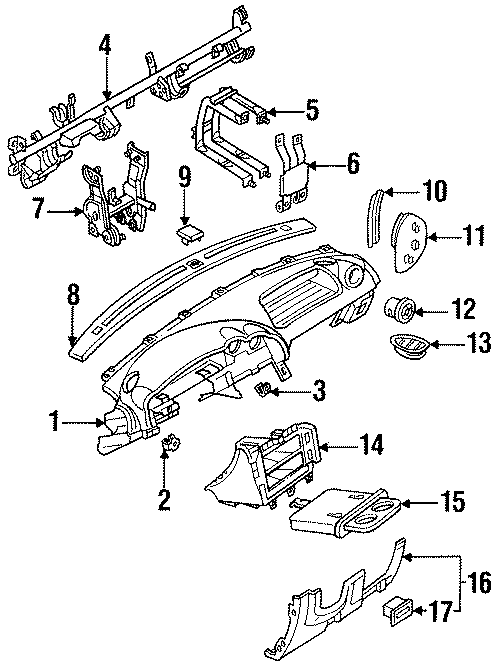 Diagram INSTRUMENT PANEL. for your 2020 Mazda MX-5 Miata  RF Grand Touring Convertible 