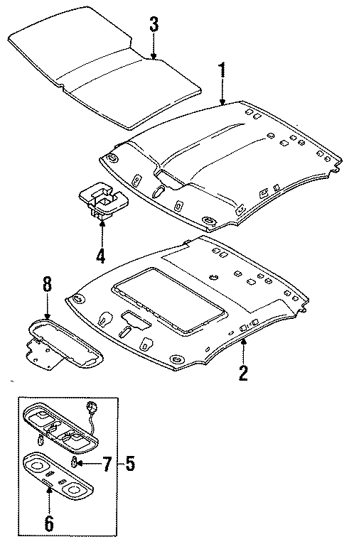 Diagram INTERIOR TRIM. for your 2022 Mazda MX-30 EV   