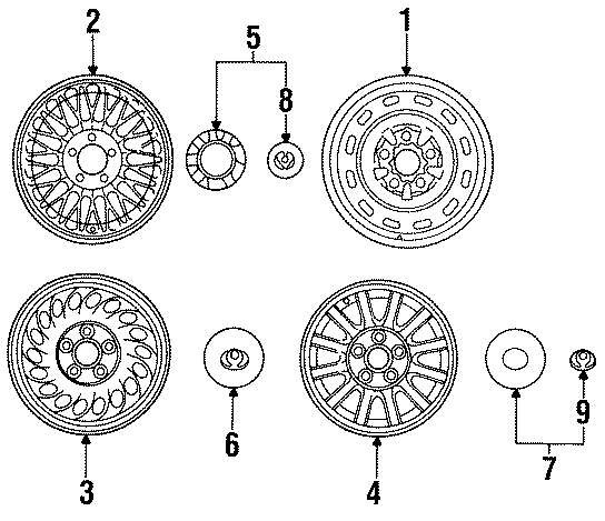 Diagram WHEELS. for your 2017 Mazda MX-5 Miata  Sport Convertible 