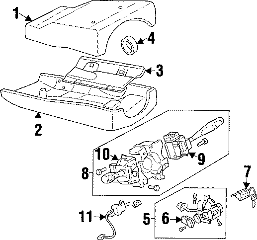 11STEERING COLUMN. SHROUD. SWITCHES & LEVERS.https://images.simplepart.com/images/parts/motor/fullsize/6213260.png