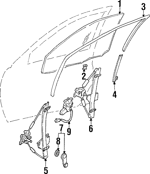 9FRONT DOOR. GLASS & HARDWARE.https://images.simplepart.com/images/parts/motor/fullsize/6213430.png