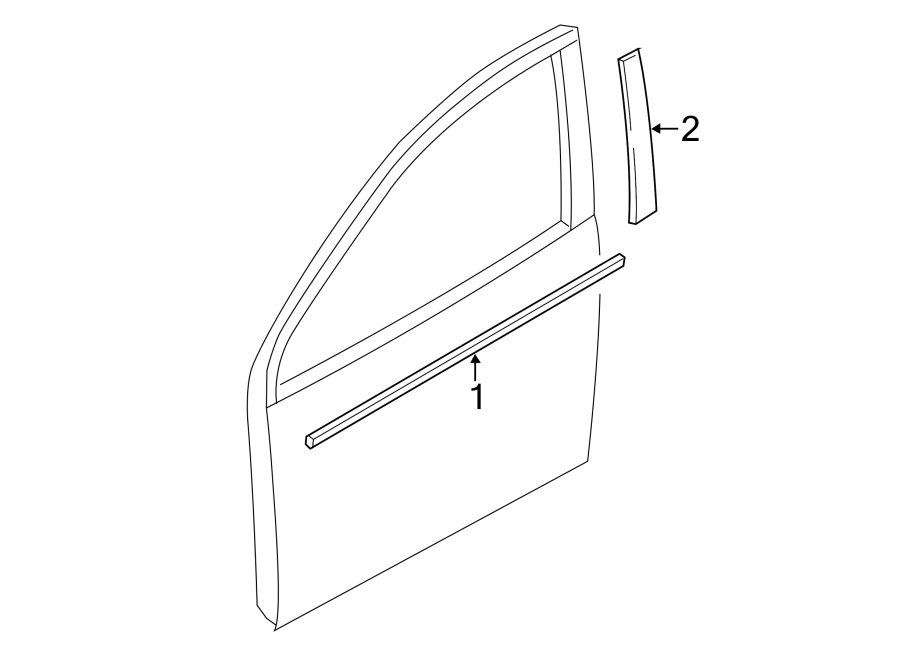 1FRONT DOOR. EXTERIOR TRIM.https://images.simplepart.com/images/parts/motor/fullsize/6214390.png