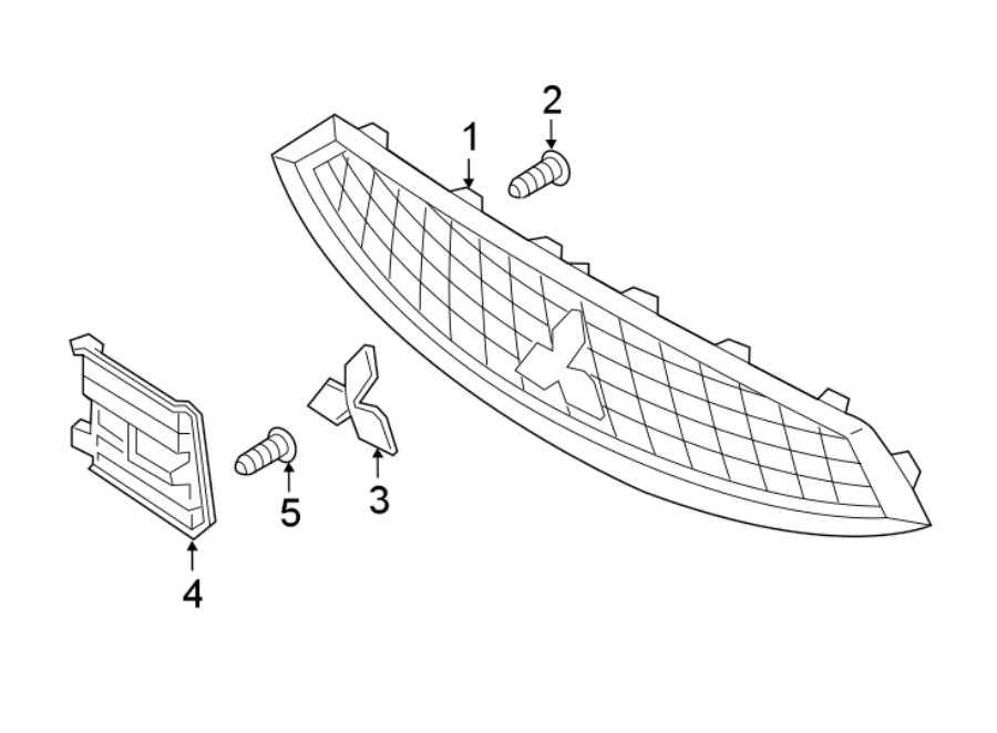 1FRONT BUMPER & GRILLE. GRILLE & COMPONENTS.https://images.simplepart.com/images/parts/motor/fullsize/6216010.png